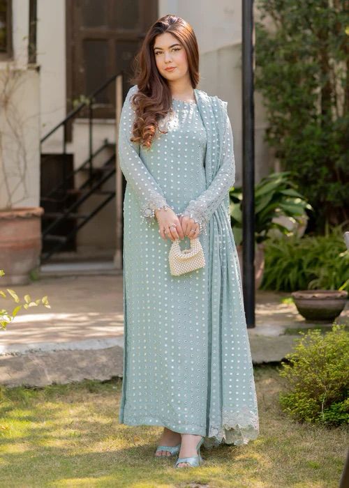 Rang e Haya Chiffon Suit-Replica Suits-Replica Zone