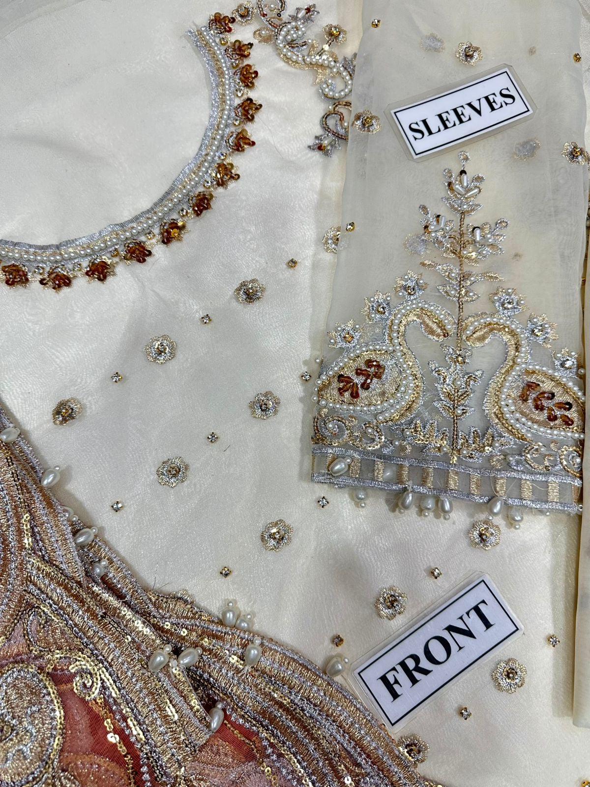 Sadaf Khan Organza Bridal Suit-Bridal Suits-Replica Zone