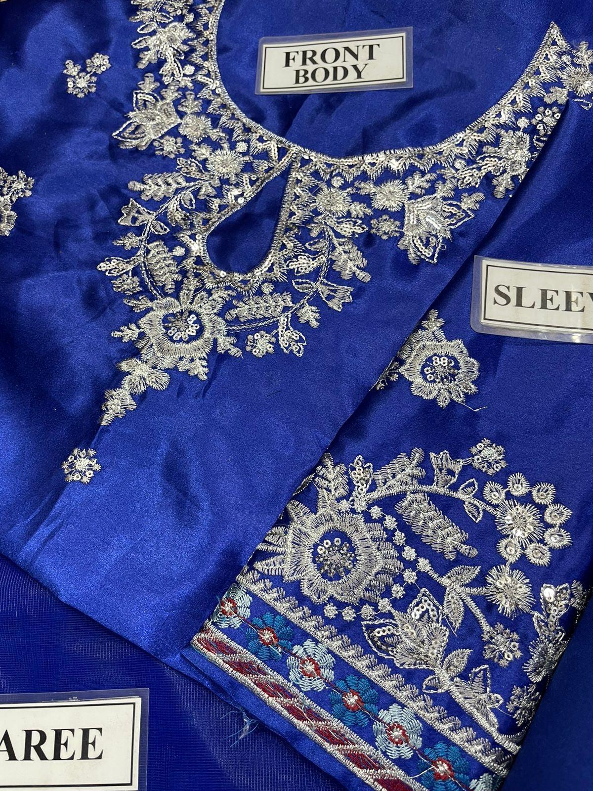 Sadia Asad Net Saree-Bridal Suits-Replica Zone