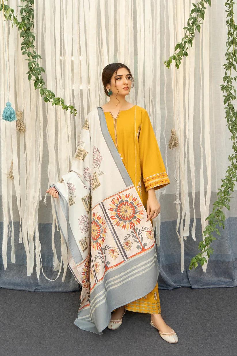 Sana Safinaz-Mustard-Cotton-Replica Zone