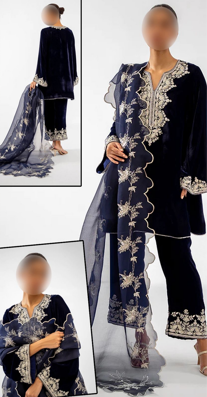 Sania Maskatiya Velvet Suit-Replica Suits-Replica Zone