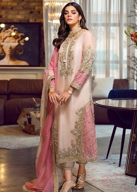 Sara Asghar Organza Suit-Replica Suits-Replica Zone