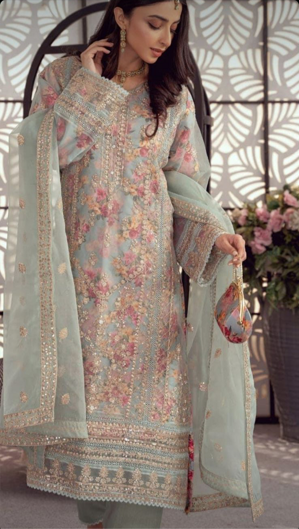 Tawakkal Organza Suit-Replica Suits-Replica Zone