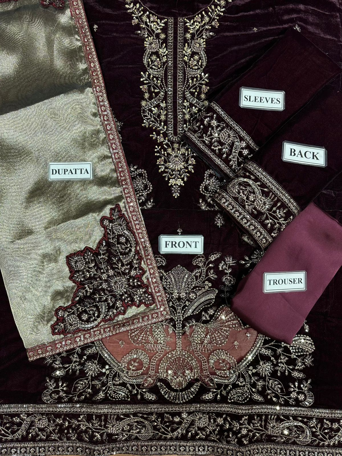 Tawakkal Velvet Suit-Replica Suits-Replica Zone