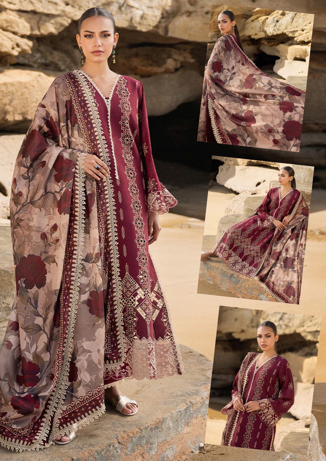 Zainab Chottani Cotton Suit-Cotton Suits-Replica Zone