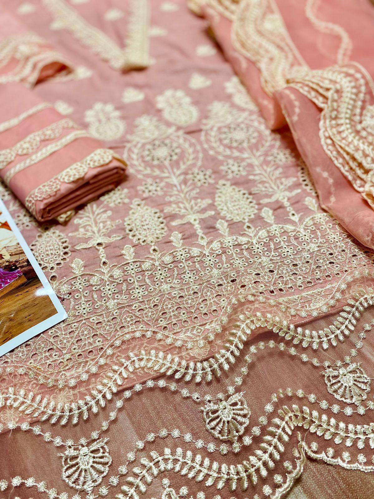 Zainab Chottani-Lawn-Pink-Replica Zone