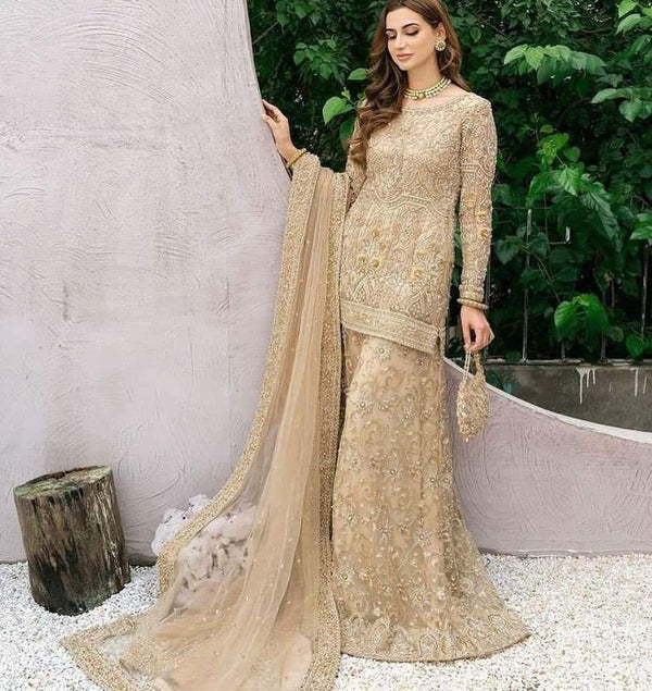 Zainab Chottani Net Bridal Suit-Bridal Suits-Replica Zone