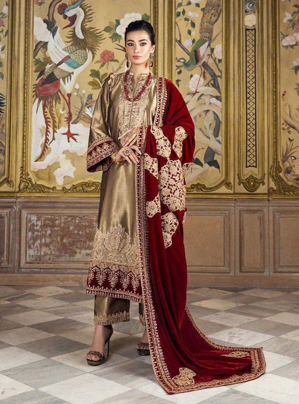 Zainab Chottani Organza Suit-Replica Suits-Replica Zone