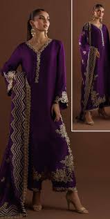 Zainab Chottani Silk Suit-Replica Suits-Replica Zone