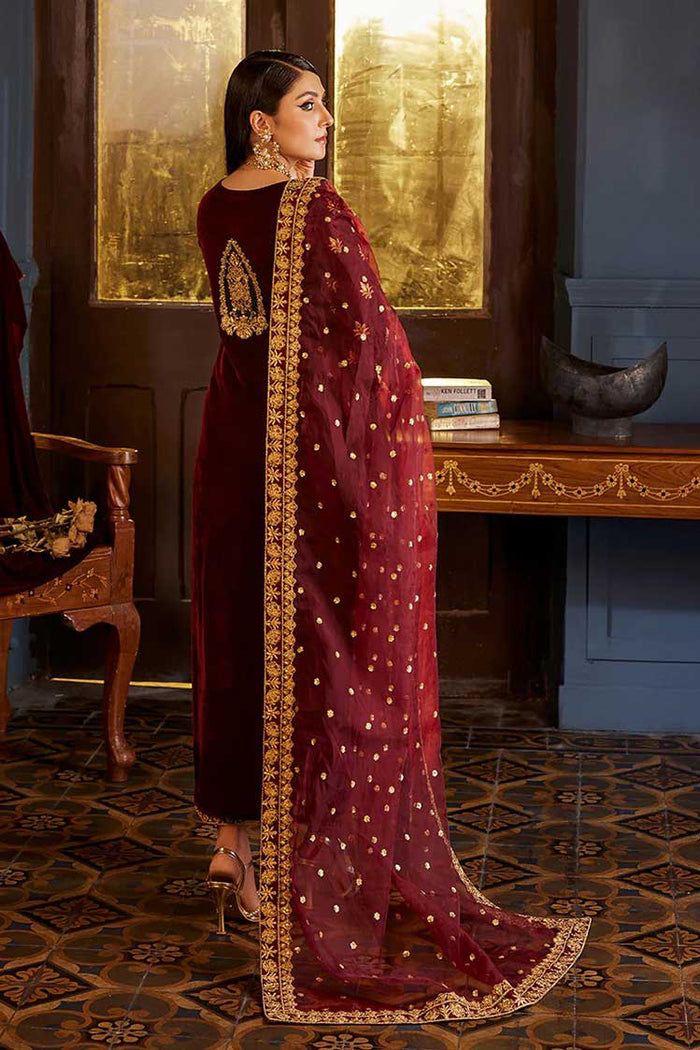 Zainab Chottani Velvet Suit-Replica Suits-Replica Zone