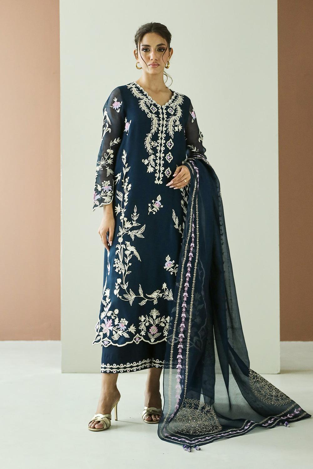 Zainab Fawad Organza Suit-Replica Suits-Replica Zone