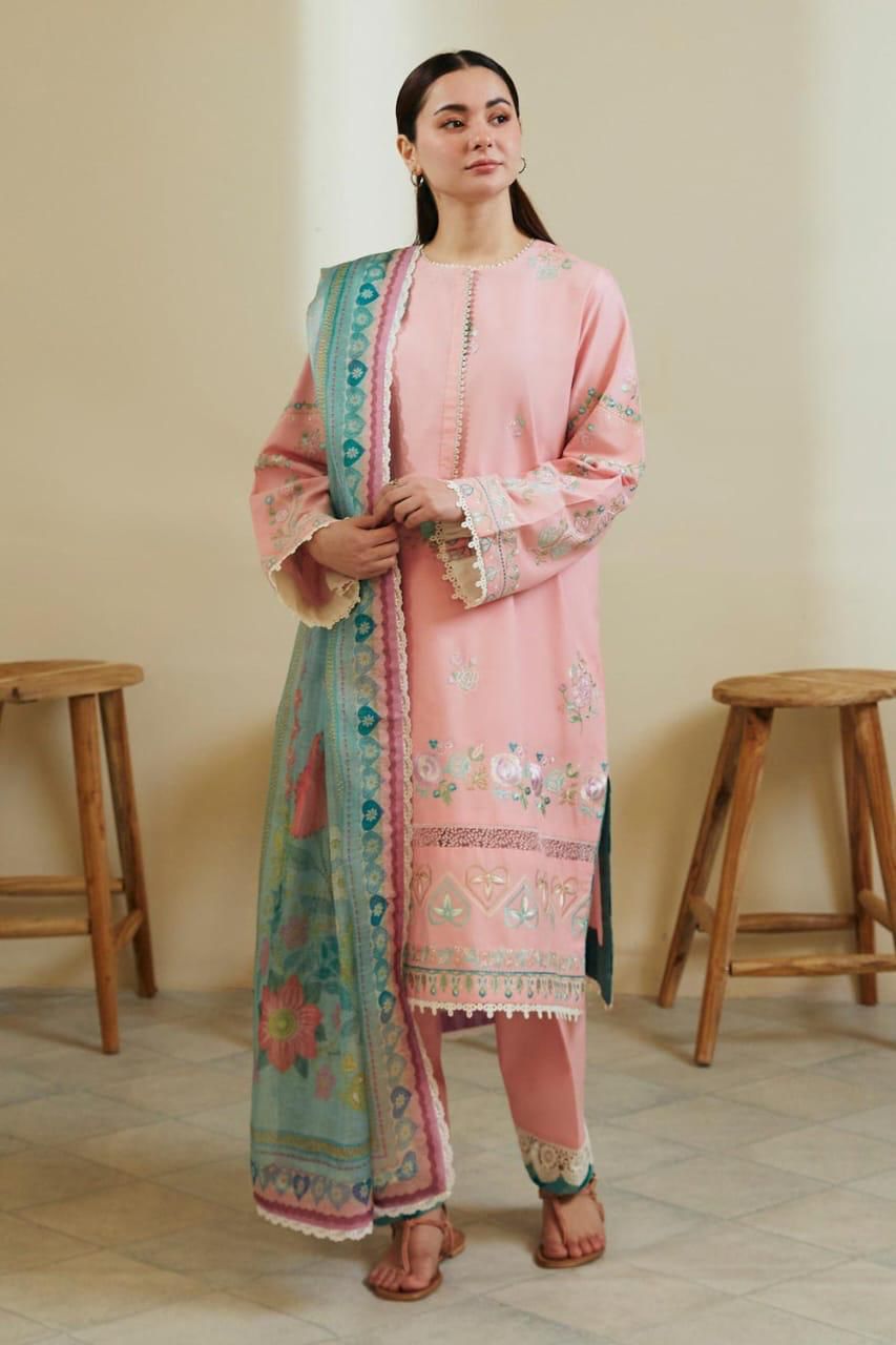 Zara Shahjahan Cotton Suit-Cotton Suits-Replica Zone