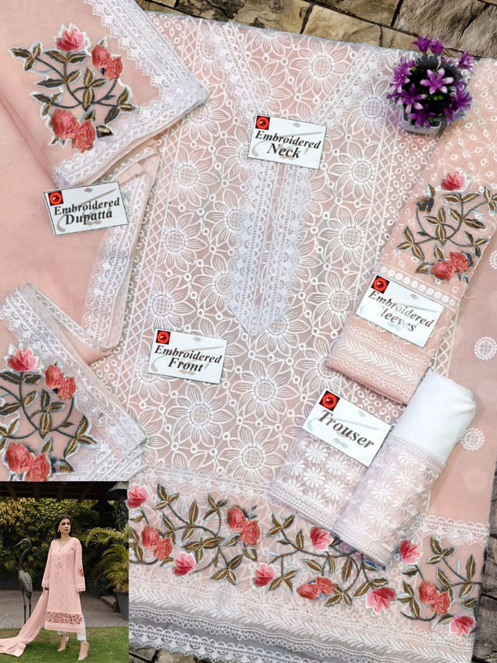 Zarqash Organza Suit-Replica Suits-Replica Zone